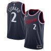 Män Los Angeles Clippers Tröja Kawhi Leonard Nike 2024-25 Icon Edition Marin Swingman